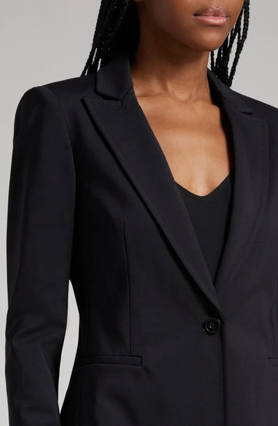 Shop Alice And Olivia Breanne Fitted Blazer In Black