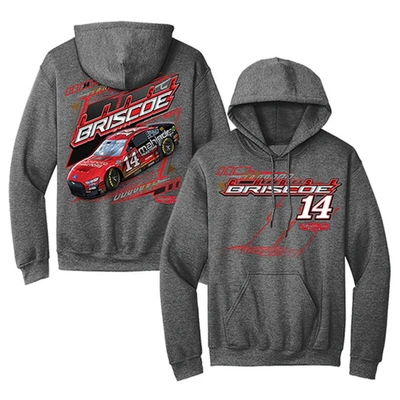Shop Stewart-haas Racing Team Collection Heather Charcoal Chase Briscoe 2023 #14 Mahindra Pullover Hoodie