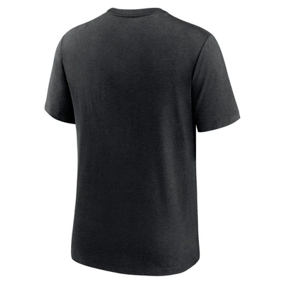Shop Nike Heather Black Washington Commanders Team Tri-blend T-shirt