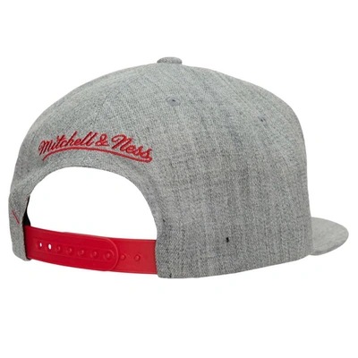 Shop Mitchell & Ness Heather Gray Houston Rockets Hardwood Classics 2.0 Snapback Hat
