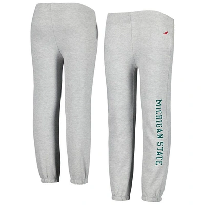 Shop League Collegiate Wear Youth  Heather Gray Michigan State Spartans Essential Pants