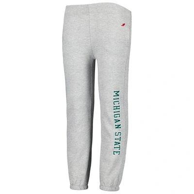 Shop League Collegiate Wear Youth  Heather Gray Michigan State Spartans Essential Pants
