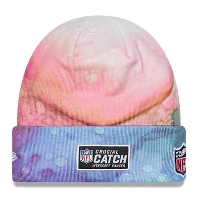 Shop New Era Pink Chicago Bears 2022 Nfl Crucial Catch  Knit Hat