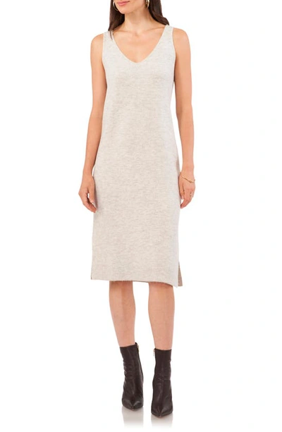 Shop Vince Camuto Sleeveless Sweater Dress In Silver Heather