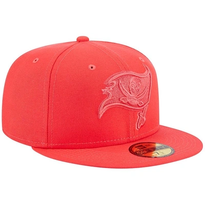 Shop New Era Red Tampa Bay Buccaneers Color Pack Brights 59fifty Fitted Hat