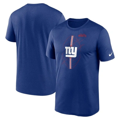 Shop Nike Royal New York Giants Legend Icon Performance T-shirt