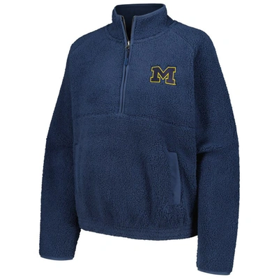 Shop Boxercraft Blue Michigan Wolverines Everest Half-zip Sweatshirt