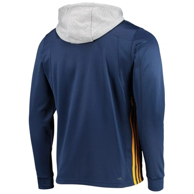 Shop Adidas Originals Adidas Navy Nashville Predators Skate Lace Aeroready Pullover Hoodie