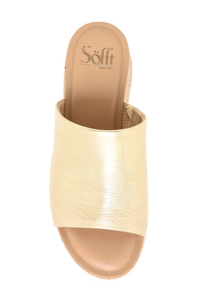 Shop Söfft Fawn Platform Sandal In Gold
