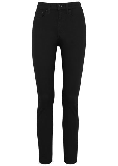 Shop Rag & Bone Nina Skinny Jeans In Black