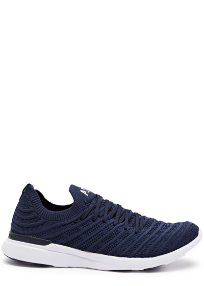 Shop Apl Athletic Propulsion Labs Techloom Wave Woven Sneakers In Navy