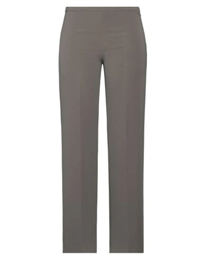 Rossopuro Woman Pants Military Green Size L Polyester, Elastane In Green