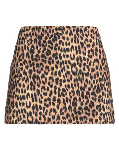 Shop Laneus Woman Mini Skirt Black Size 6 Cotton, Elastane