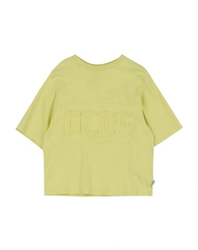 Gcds Mini Toddler T-shirt Light Green Size 6 Cotton, Elastane In Green