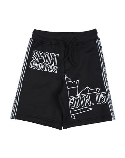 Dsquared2 Toddler Shorts & Bermuda Shorts Black Size 6 Nylon, Cotton In Black