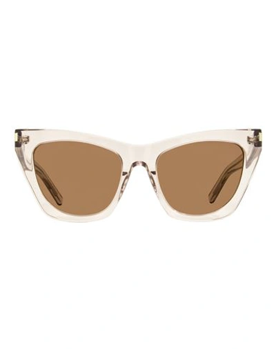 Shop Saint Laurent Cat Eye Sl 214 Kate Sunglasses Woman Sunglasses Multicolored Size 55 Ace In Fantasy