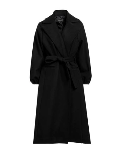 Shop Vanessa Scott Woman Coat Black Size S Polyester