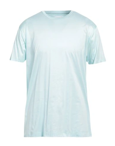 Shop Daniele Fiesoli Man T-shirt Sky Blue Size Xxl Cotton
