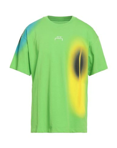 Shop A-cold-wall* Man T-shirt Acid Green Size L Cotton
