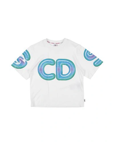 Shop Gcds Mini Toddler T-shirt White Size 6 Cotton, Elastane