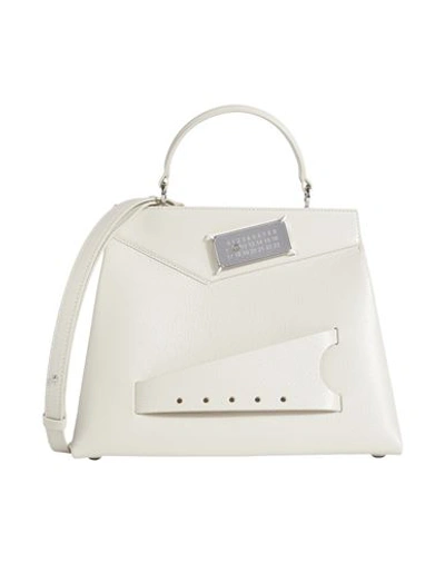 Shop Maison Margiela Woman Handbag Light Grey Size - Bovine Leather