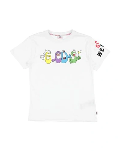 Gcds Mini Toddler Boy T-shirt White Size 6 Cotton, Elastane In White