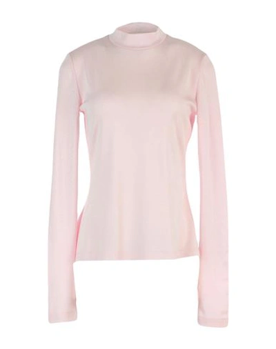 Shop M Missoni Woman T-shirt Light Pink Size Xl Viscose, Polyester, Polyamide