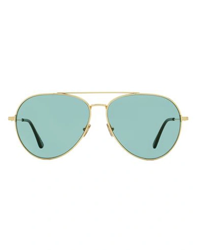 Shop Tom Ford Dashel-02 Tf996 Sunglasses Sunglasses Gold Size 62 Metal, Acetate