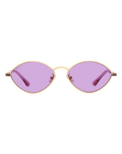 Shop Jimmy Choo Chain Sonny/s Sunglasses Woman Sunglasses Gold Size 58 Stainless Steel, Acetat