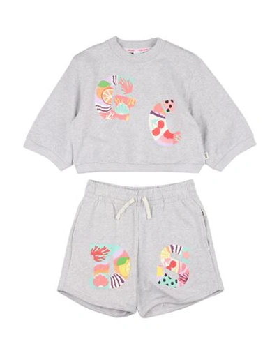 Shop Gcds Mini Toddler Girl Tracksuit Light Grey Size 6 Cotton, Elastane