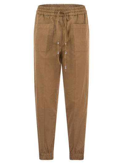 Shop Dondup Lena Cotton Jogger Trousers