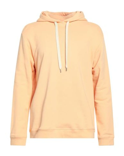 Shop Imperial Man Sweatshirt Apricot Size Xl Cotton In Orange