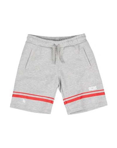 GCDS MINI GCDS MINI TODDLER SHORTS & BERMUDA SHORTS LIGHT GREY SIZE 6 COTTON 