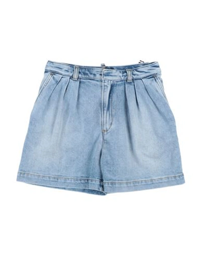 Shop Dsquared2 Toddler Girl Denim Shorts Blue Size 6 Cotton, Elastane