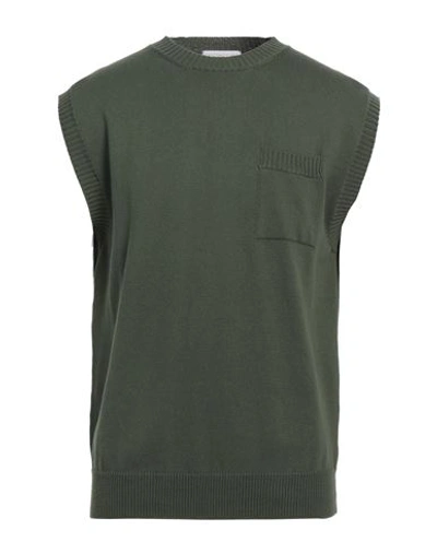Shop Daniele Fiesoli Man Sweater Military Green Size Xxl Cotton