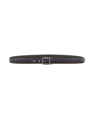 Shop Dolce & Gabbana Man Belt Dark Brown Size 39.5 Soft Leather