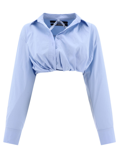 Shop Jacquemus La Chemise Bahia Courte Shirt