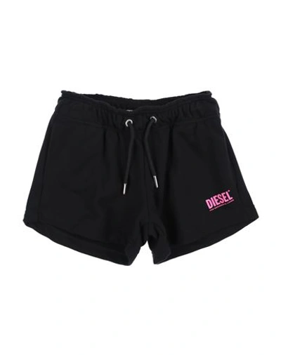 Shop Diesel Toddler Girl Shorts & Bermuda Shorts Black Size 6 Cotton