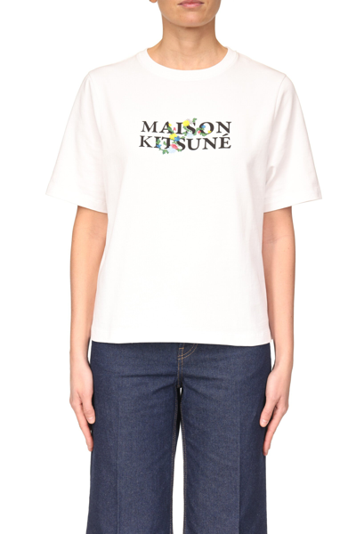 Shop Maison Kitsuné Flowers T Shirt