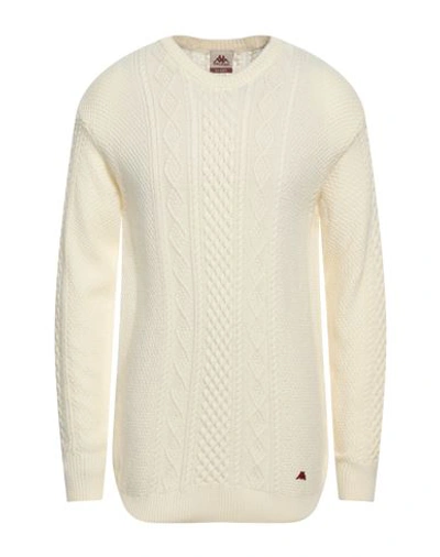 Shop Robe Di Kappa Man Sweater Ivory Size Xl Wool, Acrylic In White