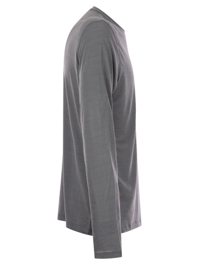 Majestic Crew-neck T-shirt In Silk And Cotton