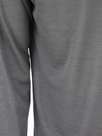 Majestic Crew-neck T-shirt In Silk And Cotton