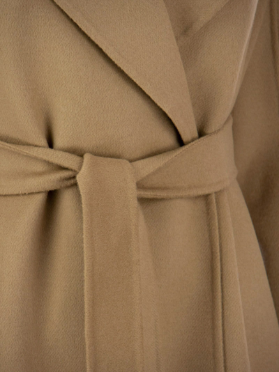 Shop Max Mara Studio Cles Wool, Cashmere And Silk Coat