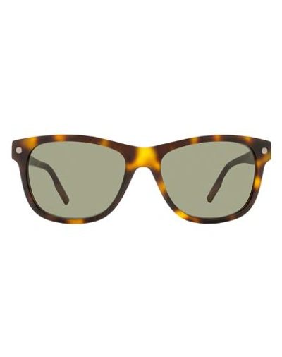 Shop Zegna Rectangular Ez0196 Sunglasses Man Sunglasses Brown Size 56 Acetate