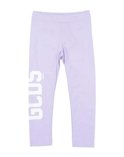 Shop Gcds Mini Toddler Girl Leggings Lilac Size 6 Cotton, Elastane In Purple