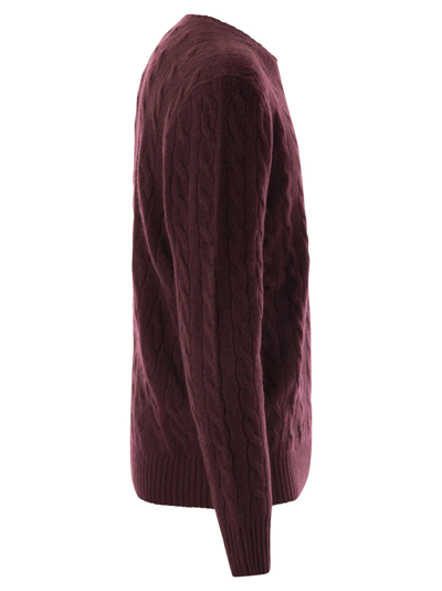 Polo Ralph Lauren Ralph Lauren Cable Knit Jumper Burgundy