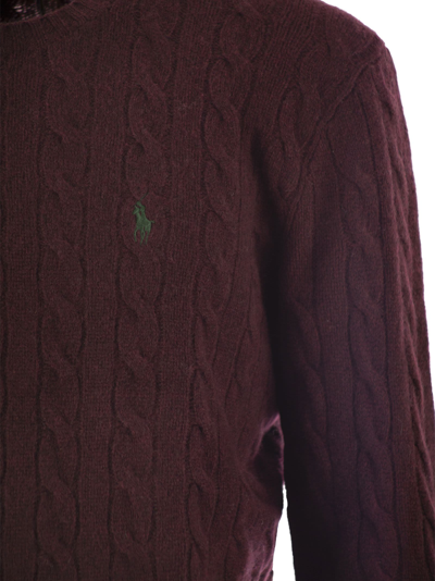 Polo Ralph Lauren Ralph Lauren Cable Knit Jumper Burgundy