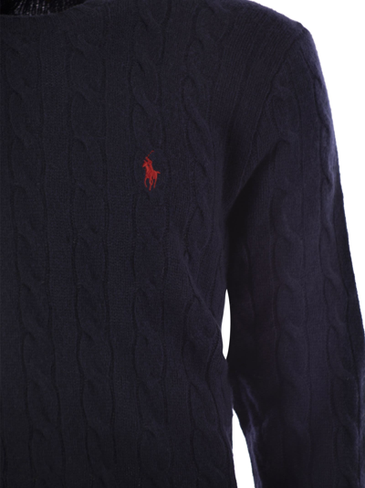 Shop Polo Ralph Lauren Wool And Cashmere Cable Knit Sweater