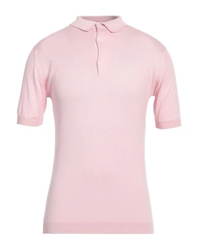Shop John Smedley Man Sweater Light Pink Size Xl Cotton