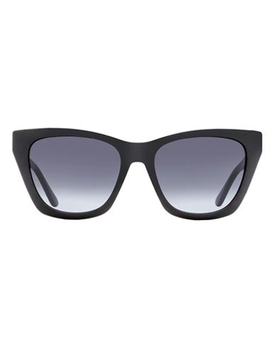 Shop Jimmy Choo Cat Eye Rikki/g/s Sunglasses Woman Sunglasses Black Size 55 Plastic